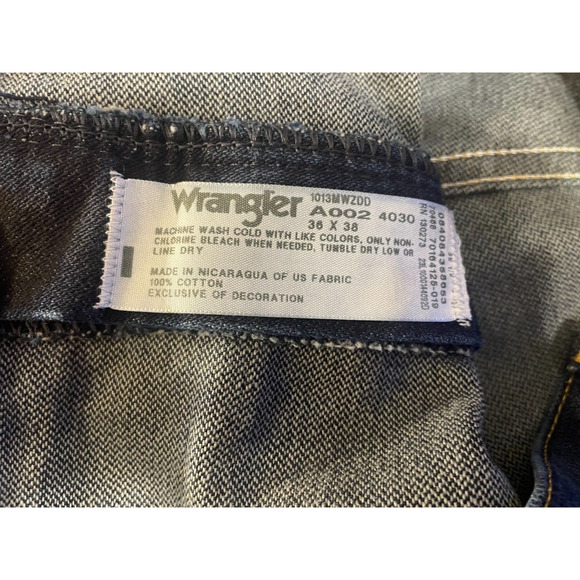 "WRANGLER Cowboy Cut Original A002 4030 36x38 Blue Denim" - Picture 7 of 7